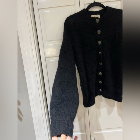 EUC Sezane Othello Cardigan Baby Alpaca Big Buttons - Picture 4 of 9